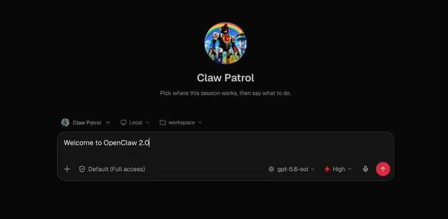 The rebuilt OpenClaw 2.0 browser experience