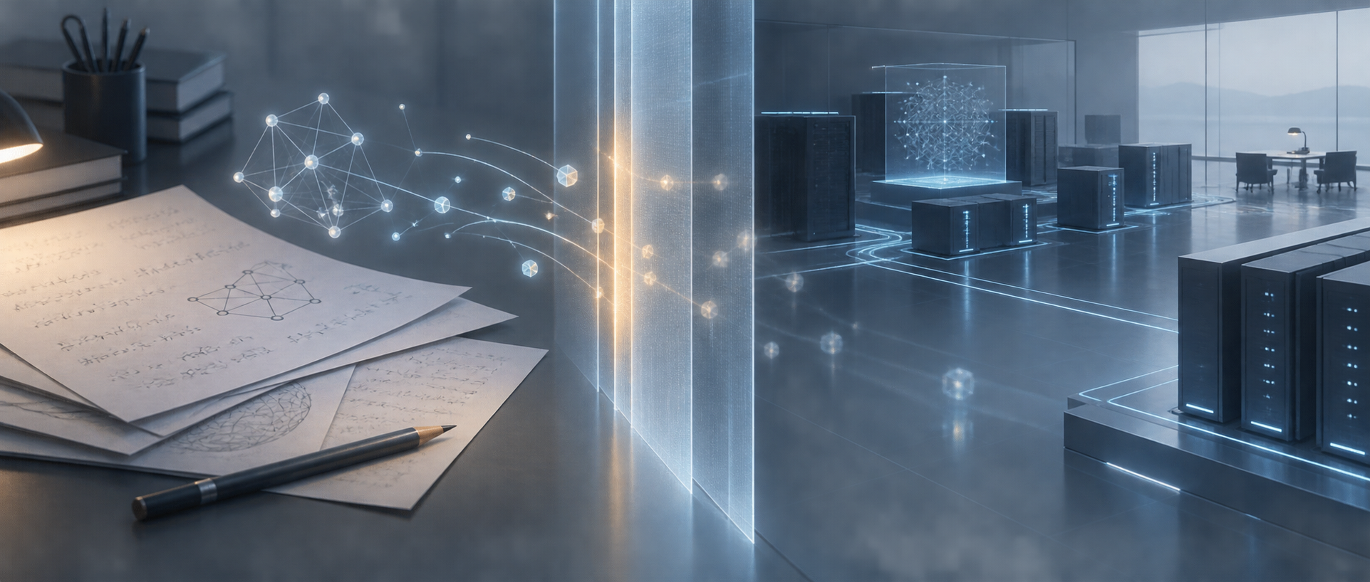 Unpublished mathematical research crossing a data boundary into an AI platform